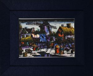 Gennaro Picinni : Paesaggio nordico con mulino  - Asta Arte Moderna e Contemporanea - Associazione Nazionale - Case d'Asta italiane