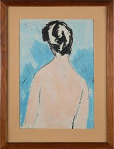 Antonio Vangelli : Nudo di schiena  - Asta Arte Moderna e Contemporanea - Associazione Nazionale - Case d'Asta italiane