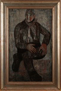 Nora Orioli : Ragazzo seduto  - Asta Arte Moderna e Contemporanea - Associazione Nazionale - Case d'Asta italiane