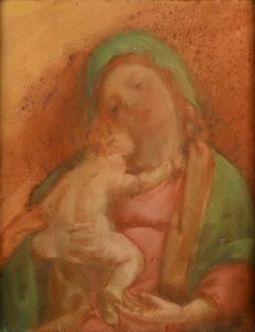 Anonimo del XX secolo - Madonna con Bambino