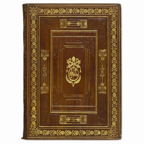 Esemplare su carta forte in elaborata legatura coeva alle armi di Gregorio XVI  - Asta LIBRI, MANOSCRITTI E AUTOGRAFI - Associazione Nazionale - Case d'Asta italiane