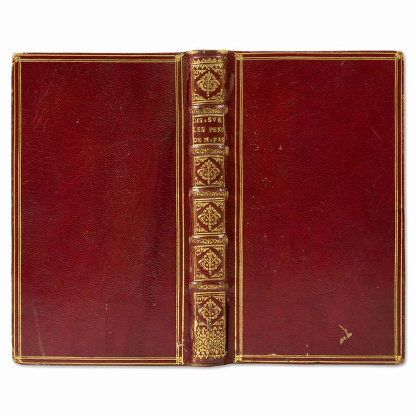 La filosofia di Pascal in desiderabile veste coeva in marocchino rosso  - Asta LIBRI, MANOSCRITTI E AUTOGRAFI - Associazione Nazionale - Case d'Asta italiane
