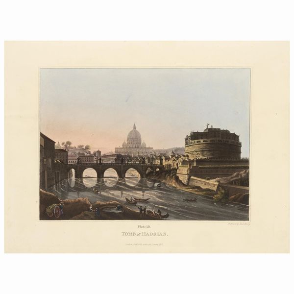 Splendide vedute dei monumenti di Roma finemente acquarellate  - Asta LIBRI, MANOSCRITTI E AUTOGRAFI - Associazione Nazionale - Case d'Asta italiane