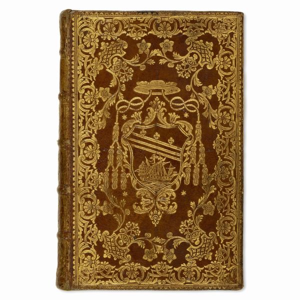 Elegante legatura vescovile in marocchino rosso  - Asta LIBRI, MANOSCRITTI E AUTOGRAFI - Associazione Nazionale - Case d'Asta italiane