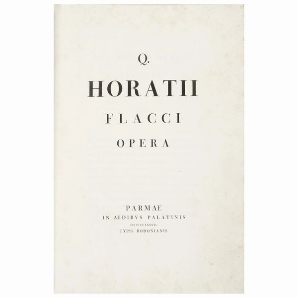 Maestosa edizione impressa in soli 128 esemplari, uno dei capolavori del grande tipografo  - Asta LIBRI, MANOSCRITTI E AUTOGRAFI - Associazione Nazionale - Case d'Asta italiane