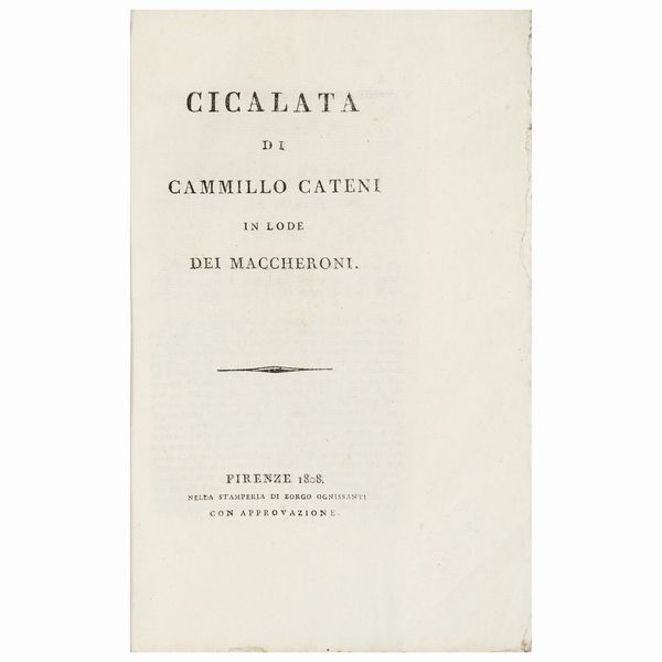 Esemplare intonso di questa rara prima edizione  - Asta LIBRI, MANOSCRITTI E AUTOGRAFI - Associazione Nazionale - Case d'Asta italiane