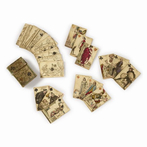 Raro set di carte francesi di primo Ottocento  - Asta LIBRI, MANOSCRITTI E AUTOGRAFI - Associazione Nazionale - Case d'Asta italiane