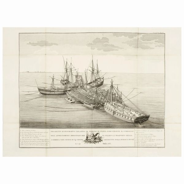 Prima e unica edizione di questo primo resoconto sul recupero di una nave affondata  - Asta LIBRI, MANOSCRITTI E AUTOGRAFI - Associazione Nazionale - Case d'Asta italiane