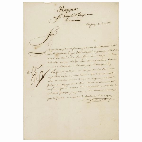 L’imperatore francese contro il “male francese”  - Asta LIBRI, MANOSCRITTI E AUTOGRAFI - Associazione Nazionale - Case d'Asta italiane