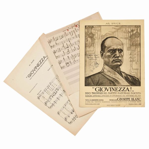 Eccezionale raccolta di spartiti originali, con copie doppie, autografi e materiale manoscritto  - Asta LIBRI, MANOSCRITTI E AUTOGRAFI - Associazione Nazionale - Case d'Asta italiane