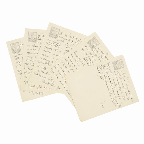 Una bella e lunga bozza di lettera autografa  - Asta LIBRI, MANOSCRITTI E AUTOGRAFI - Associazione Nazionale - Case d'Asta italiane