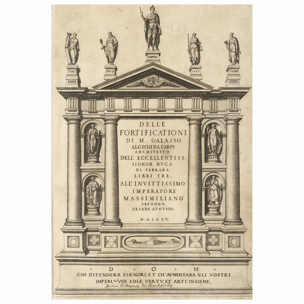 Rara edizione originale di questa opera dell’architetto carpigiano  - Asta LIBRI, MANOSCRITTI E AUTOGRAFI - Associazione Nazionale - Case d'Asta italiane