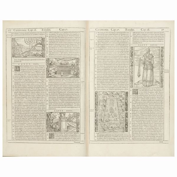 Prima edizione illustrata uscita dai torchi degli eredi Bevilacqua per la celebre Bibbia di Lovanio.  - Asta LIBRI, MANOSCRITTI E AUTOGRAFI - Associazione Nazionale - Case d'Asta italiane