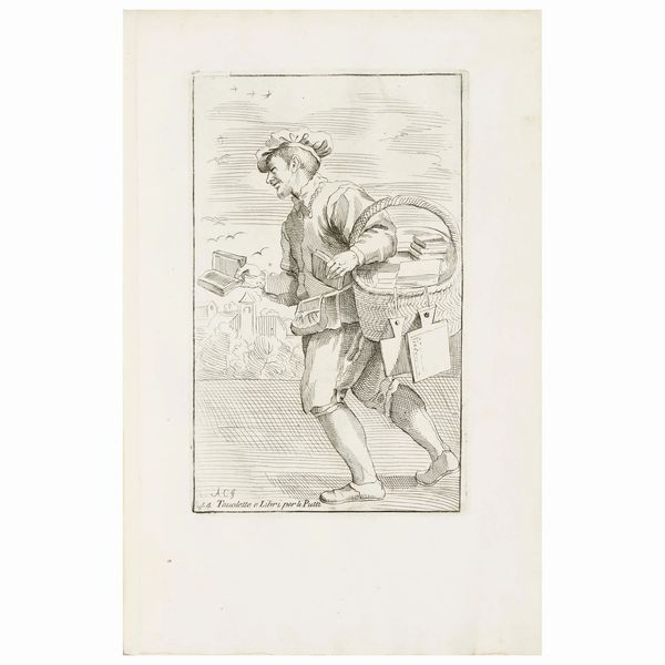 Celebri rappresentazioni di personaggi che s'incontravano per le vie di Bologna  - Asta LIBRI, MANOSCRITTI E AUTOGRAFI - Associazione Nazionale - Case d'Asta italiane