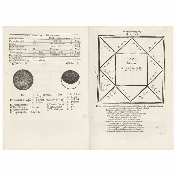 Rara prima edizione dell’astrologo di corte di Caterina de’ Medici  - Asta LIBRI, MANOSCRITTI E AUTOGRAFI - Associazione Nazionale - Case d'Asta italiane
