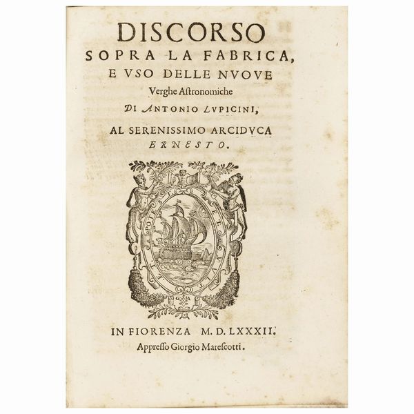 Prima e unica edizione di questa esposizione di un nuovo dispositivo di rilevamento inventato dall'autore  - Asta LIBRI, MANOSCRITTI E AUTOGRAFI - Associazione Nazionale - Case d'Asta italiane