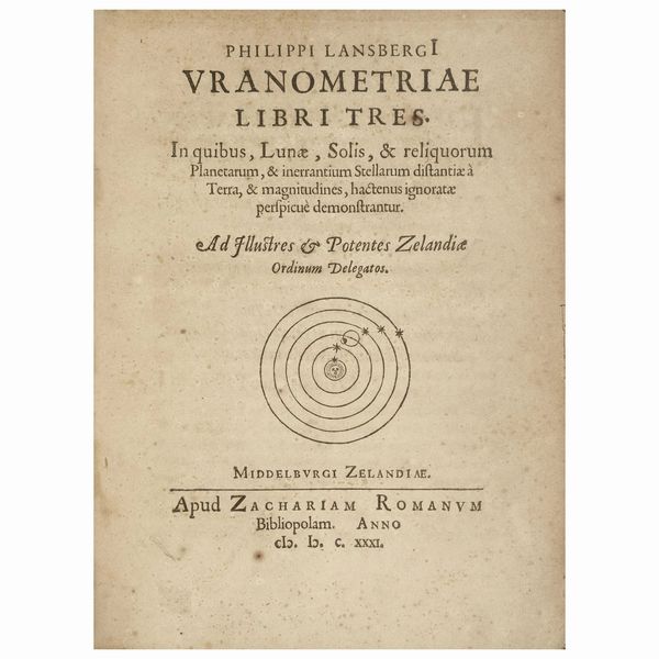 Rara edizione originale della più importante opera del suo tempo sul calcolo astronomico  - Asta LIBRI, MANOSCRITTI E AUTOGRAFI - Associazione Nazionale - Case d'Asta italiane