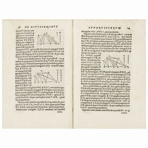 Rara prima edizione latina della più importante opera di geometria attribuita al matematico arabo  - Asta LIBRI, MANOSCRITTI E AUTOGRAFI - Associazione Nazionale - Case d'Asta italiane