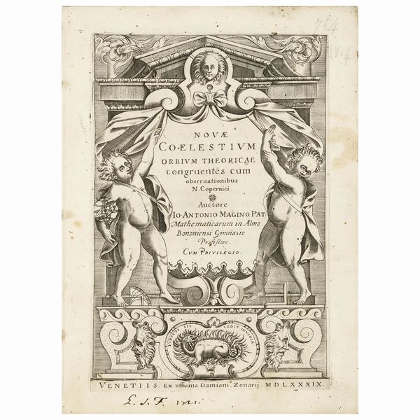 Prima edizione delle nuove teorie di Magini sui corpi celesti  - Asta LIBRI, MANOSCRITTI E AUTOGRAFI - Associazione Nazionale - Case d'Asta italiane
