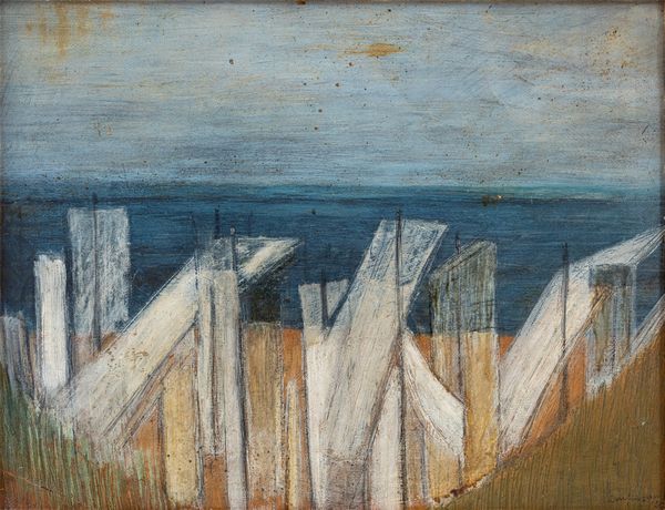 SARA  CAMPESAN : Tende sul mare  - Asta Asta di Arte Moderna e Contemporanea - Associazione Nazionale - Case d'Asta italiane