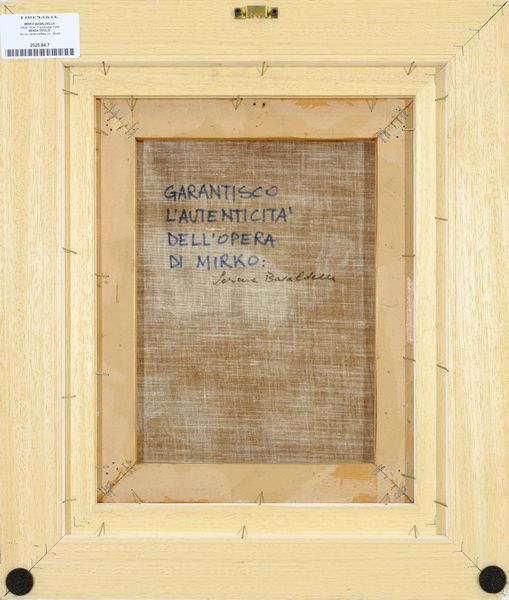 Mirko Basaldella : senza titolo  - Asta Asta di Arte Moderna e Contemporanea - Associazione Nazionale - Case d'Asta italiane