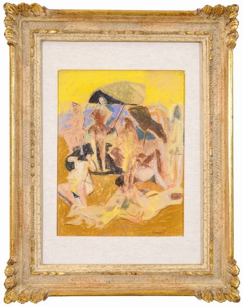 FAUSTO  PIRANDELLO : Bagnanti sulla spiaggia  - Asta Asta di Arte Moderna e Contemporanea - Associazione Nazionale - Case d'Asta italiane