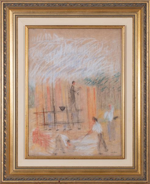 Angelo Del Bon : Casa in costruzione  - Asta Asta di Arte Moderna e Contemporanea - Associazione Nazionale - Case d'Asta italiane