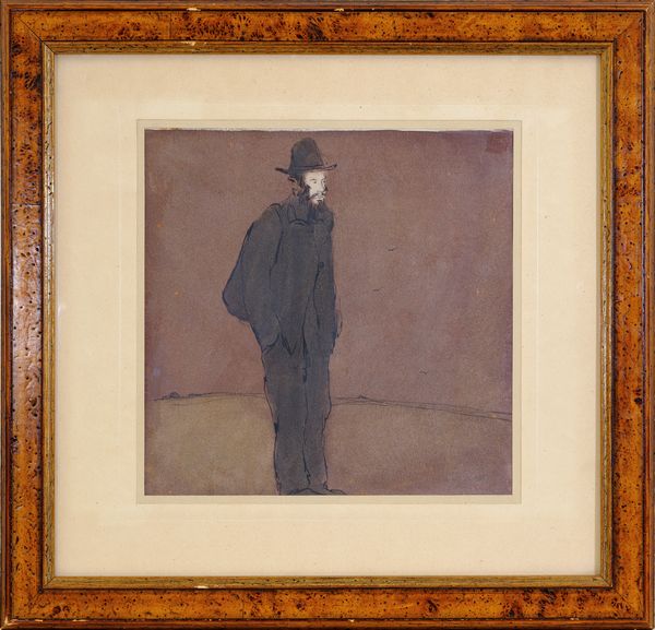 Lorenzo Viani : Uomo con cappello  - Asta Asta di Arte Moderna e Contemporanea - Associazione Nazionale - Case d'Asta italiane