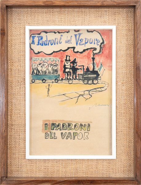 MINO MACCARI : I padroni del vapore  - Asta Asta di Arte Moderna e Contemporanea - Associazione Nazionale - Case d'Asta italiane