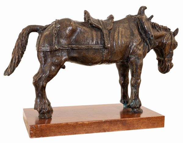 Antonio Ligabue : Cavallo dopo il lavoro  - Asta Asta di Arte Moderna e Contemporanea - Associazione Nazionale - Case d'Asta italiane