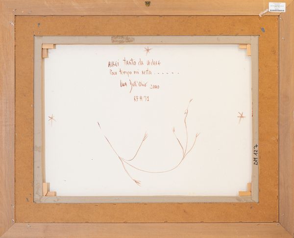 Luca Dall'Olio : Avrei tanto da vedere poco tempo mi resta......  - Asta Asta di Arte Moderna e Contemporanea - Associazione Nazionale - Case d'Asta italiane