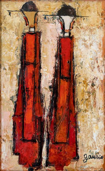 GIUSEPPE GAMBINO : Pretini rossi  - Asta Asta di Arte Moderna e Contemporanea - Associazione Nazionale - Case d'Asta italiane