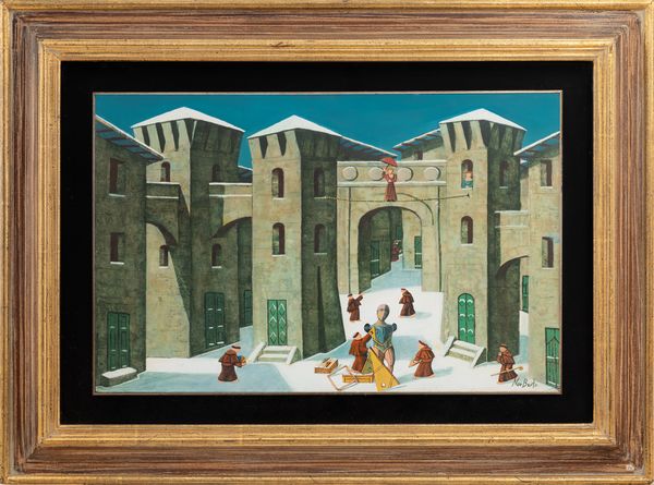 NORBERTO  PROIETTI : Omaggio a De Chirico  - Asta Asta di Arte Moderna e Contemporanea - Associazione Nazionale - Case d'Asta italiane