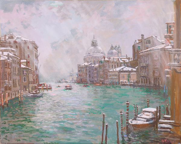 GIORGIO VENERIO : Inverno Basilica della Salute  - Asta Asta di Arte Moderna e Contemporanea - Associazione Nazionale - Case d'Asta italiane