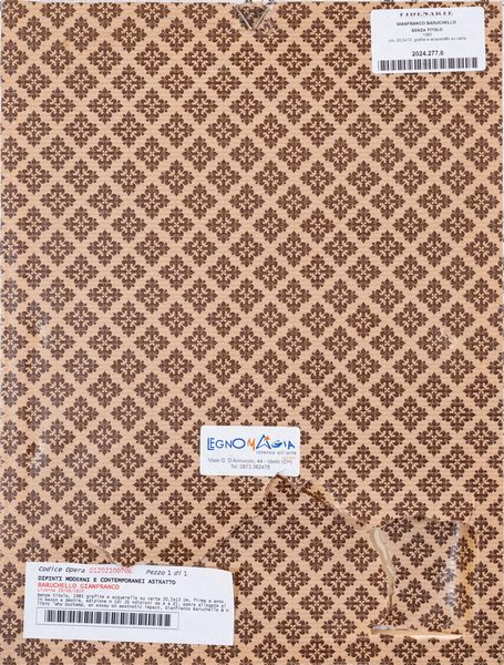 GIANFRANCO BARUCHELLO : senza titolo  - Asta Asta di Arte Moderna e Contemporanea - Associazione Nazionale - Case d'Asta italiane