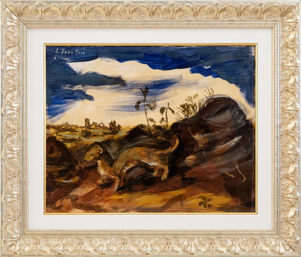 LUIGI ZUCCHERI : Donnola in paesaggio  - Asta Asta di Arte Moderna e Contemporanea - Associazione Nazionale - Case d'Asta italiane