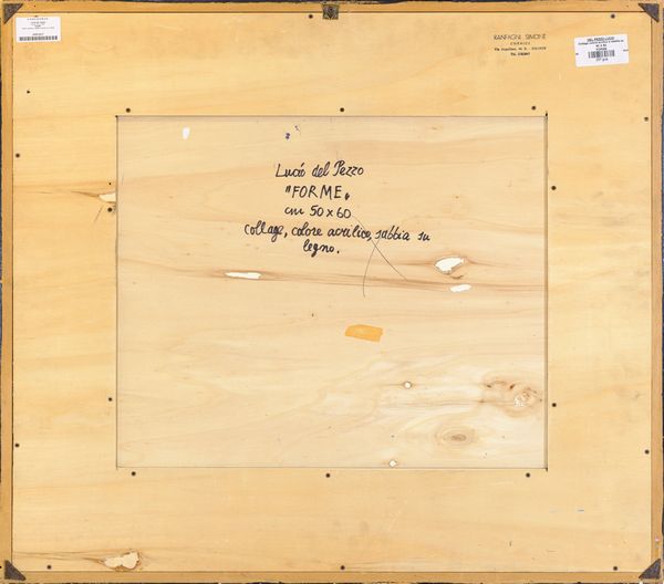 LUCIO DEL PEZZO : Forme  - Asta Asta di Arte Moderna e Contemporanea - Associazione Nazionale - Case d'Asta italiane