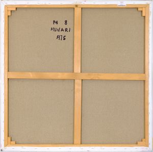 BRUNO  MUNARI : P4 8  - Asta Asta di Arte Moderna e Contemporanea - Associazione Nazionale - Case d'Asta italiane