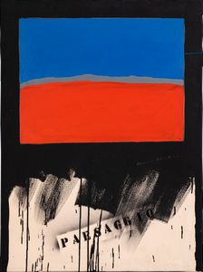 FRANCO ANGELI : senza titolo (Paesaggio)  - Asta Asta di Arte Moderna e Contemporanea - Associazione Nazionale - Case d'Asta italiane