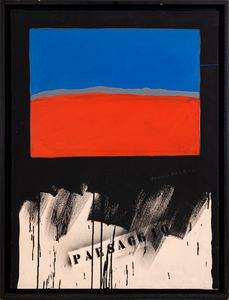 FRANCO ANGELI : senza titolo (Paesaggio)  - Asta Asta di Arte Moderna e Contemporanea - Associazione Nazionale - Case d'Asta italiane