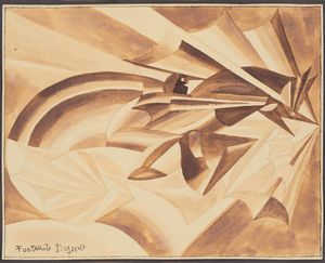 FORTUNATO DEPERO - Nitrito in velocit