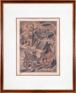 FORTUNATO DEPERO : Frustate gioconde  - Asta Asta di Arte Moderna e Contemporanea - Associazione Nazionale - Case d'Asta italiane