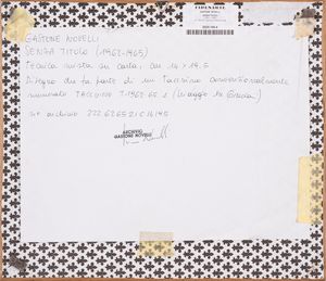 GASTONE  NOVELLI : senza titolo  - Asta Asta di Arte Moderna e Contemporanea - Associazione Nazionale - Case d'Asta italiane