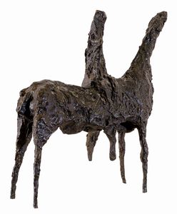 GIORGIO CELIBERTI : Cavallo con cavaliere  - Asta Asta di Arte Moderna e Contemporanea - Associazione Nazionale - Case d'Asta italiane