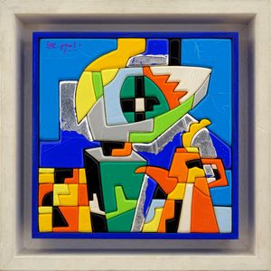 Ugo Nespolo : Deep eye  - Asta Asta di Arte Moderna e Contemporanea - Associazione Nazionale - Case d'Asta italiane