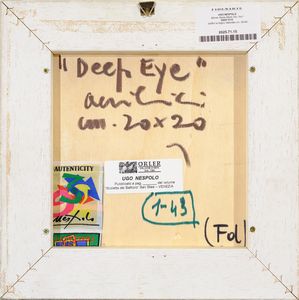 Ugo Nespolo : Deep eye  - Asta Asta di Arte Moderna e Contemporanea - Associazione Nazionale - Case d'Asta italiane