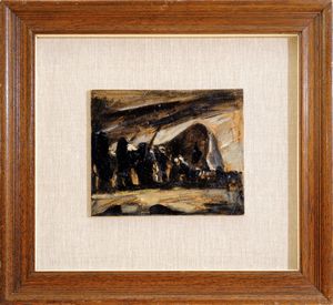 Mario Sironi : Paesaggio con montagne  - Asta Asta di Arte Moderna e Contemporanea - Associazione Nazionale - Case d'Asta italiane