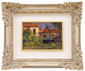 Pietro Annigoni : Paesaggio  - Asta Asta di Arte Moderna e Contemporanea - Associazione Nazionale - Case d'Asta italiane