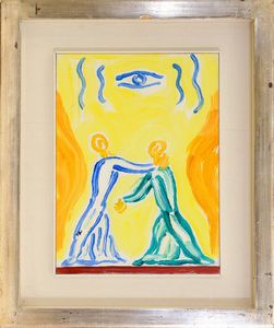 VIRGILIO GUIDI : Incontro  - Asta Asta di Arte Moderna e Contemporanea - Associazione Nazionale - Case d'Asta italiane