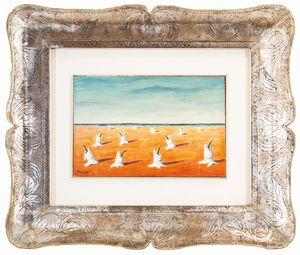 FIORENZO TOMEA : Candele sulla spiaggia  - Asta Asta di Arte Moderna e Contemporanea - Associazione Nazionale - Case d'Asta italiane